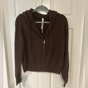 NWT Aritzia 100% cashmere zip cardigan